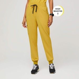NWOT Gold FIGS high waisted jogger pants